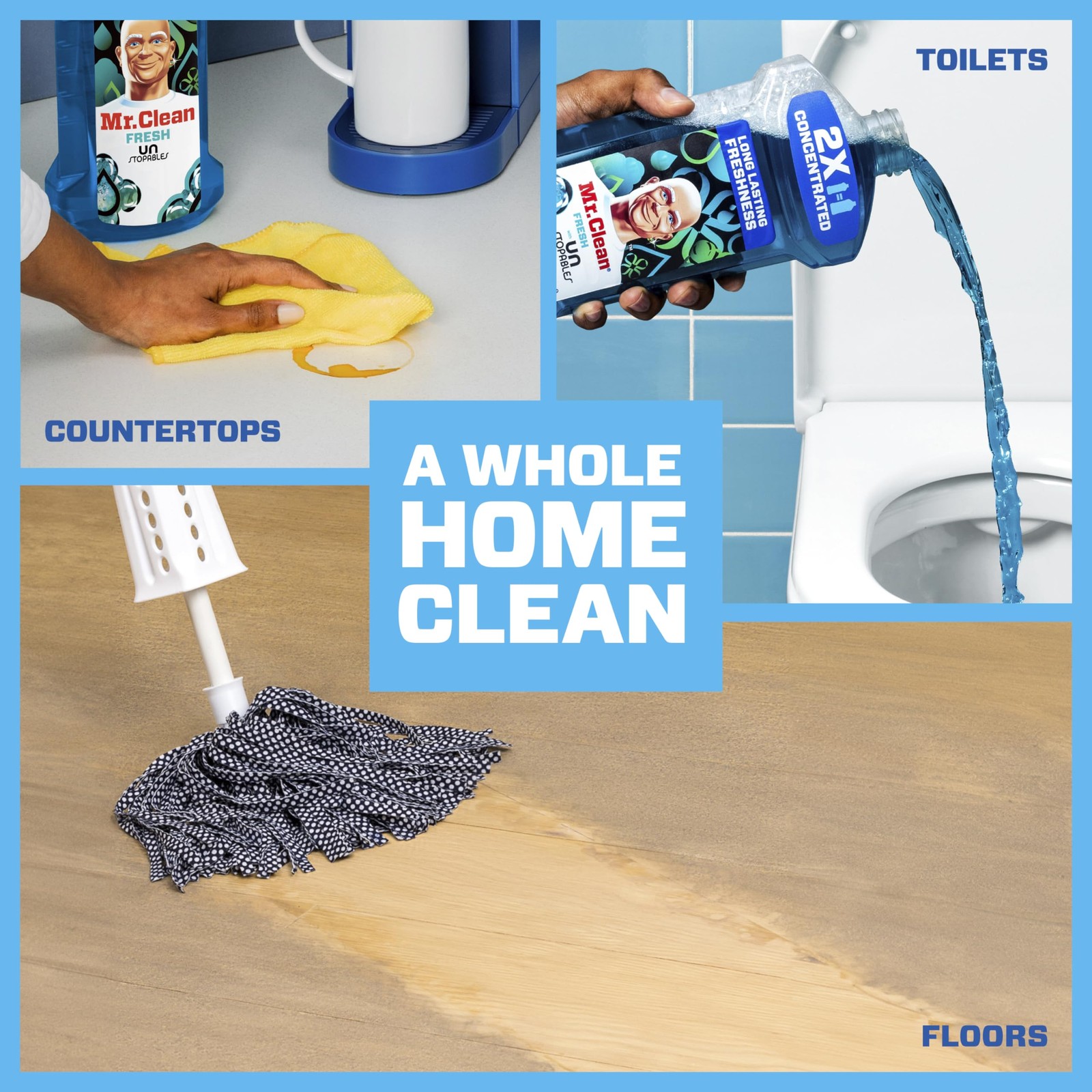 Mr Clean 2X Concentrated Multi Surface Cleaner with Unstopables Fresh Scent 41
