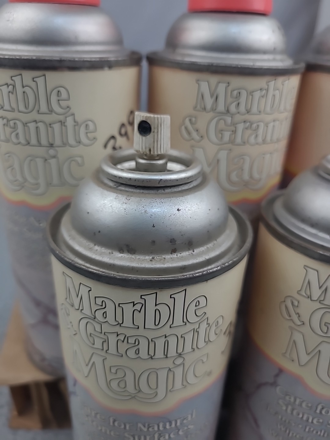 5x Vintage New Marble And Granite Magic Cleans Protects No Caps
