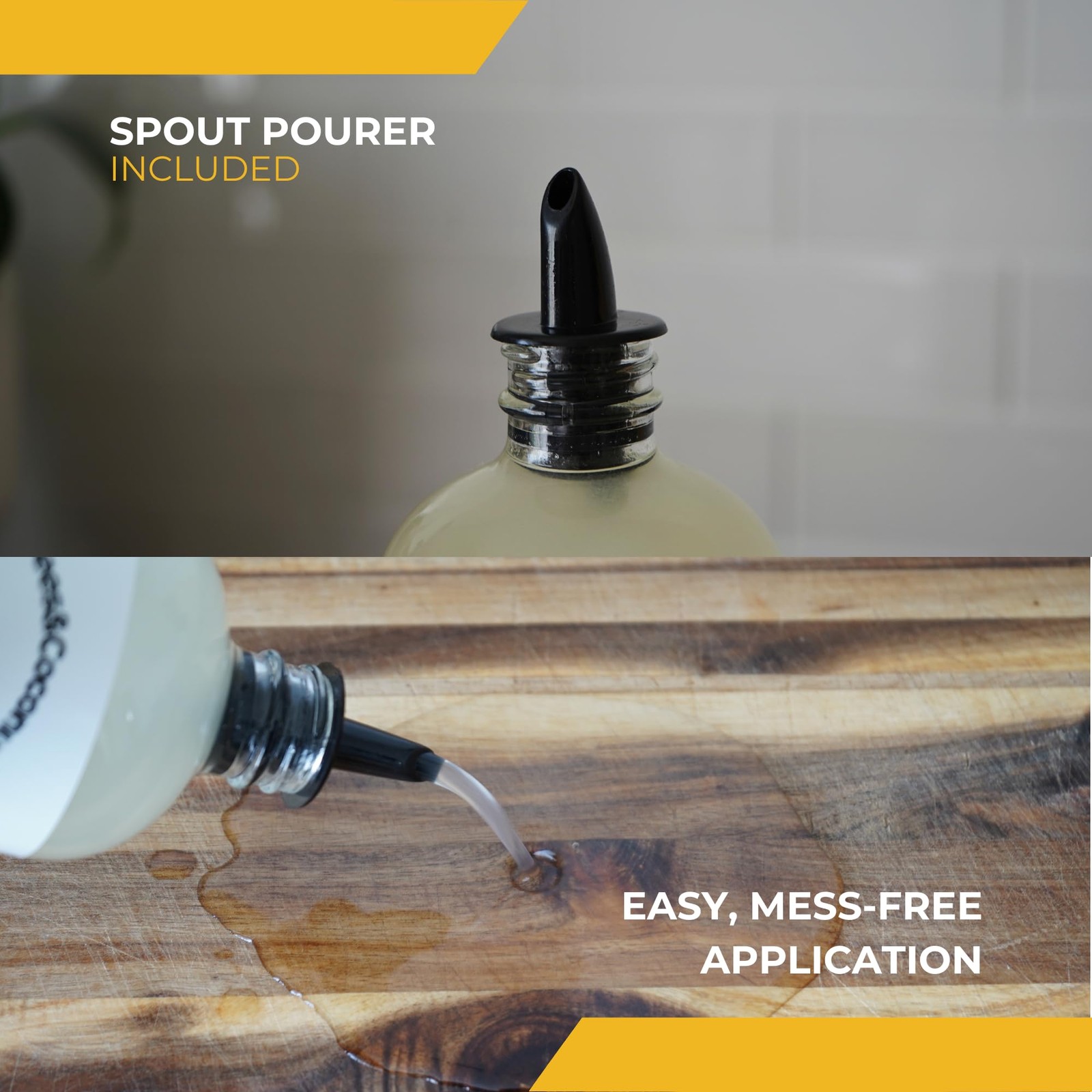 Bees&Coconuts All-Natural Wood Cutting Board Oil 16oz | Made with Fractionate…