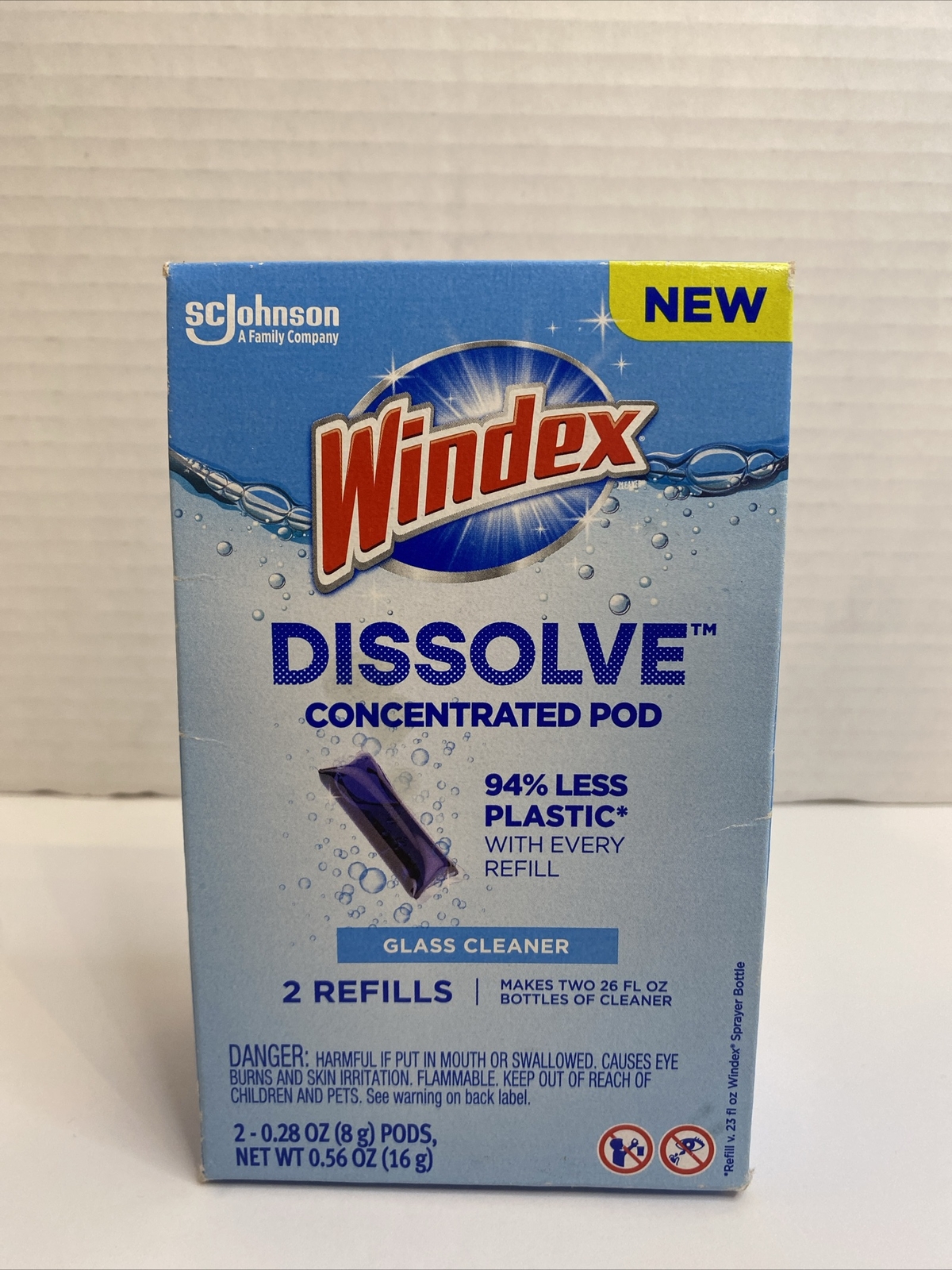 Windex Dissolve Concentrated Pod Refill 2 Count Glass Cleaner Makes 26fl Per Pod