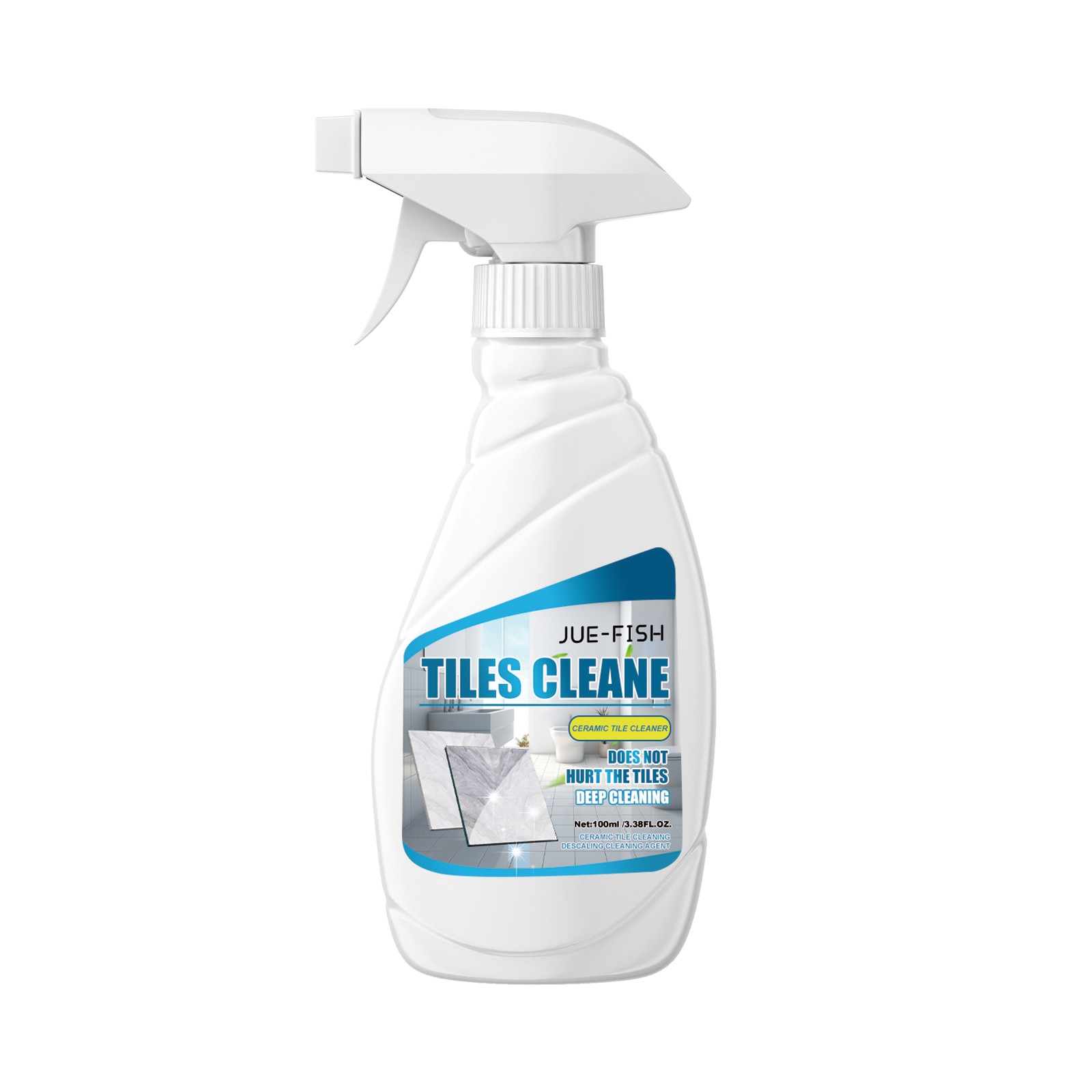 Jue-Fish Tile Cleaner – Strong Dirt Remover for Bathroom Floor & Marble Brighten