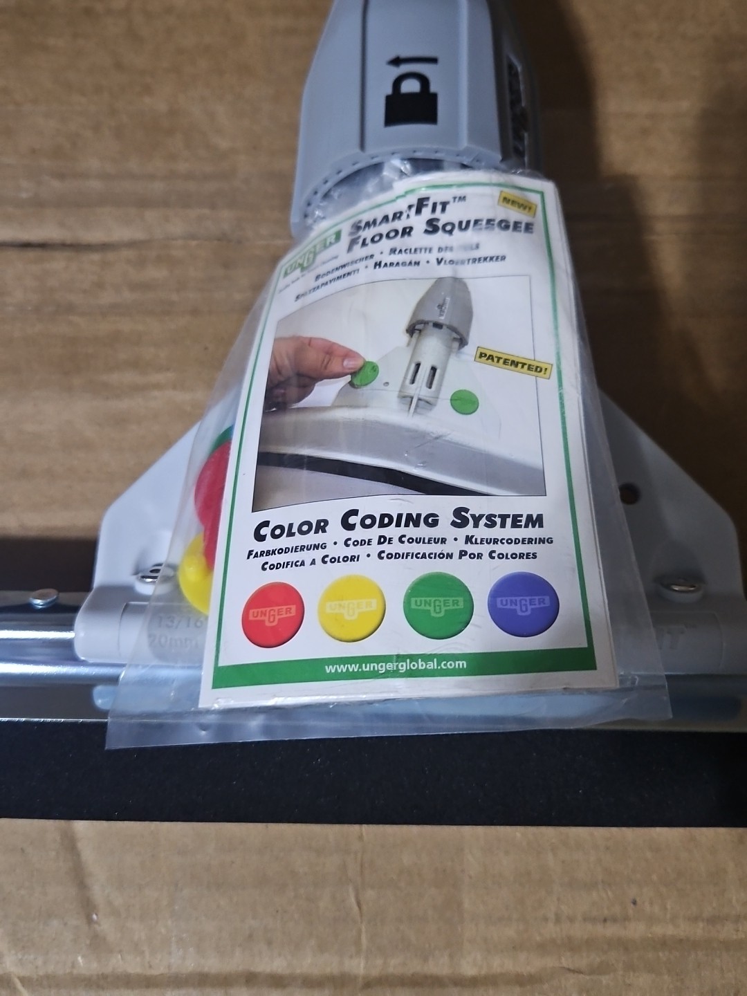 UNGER HM22A Floor Squeegee,22 in W,Straight 6DTG2