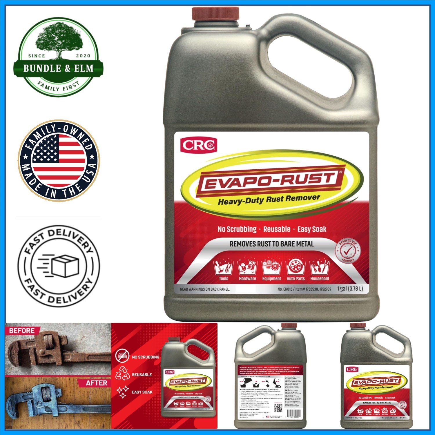 Heavy Duty Rust Remover for Automotive Parts and Industrial Metal Surfaces