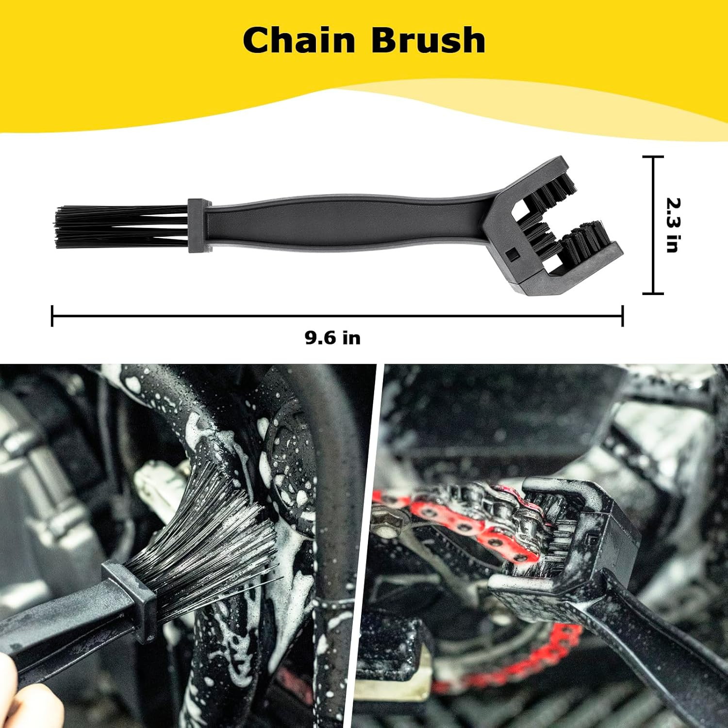 Ultimate Motorcycle Cleaning Kit: 6 Essential Brushes & Microfiber Towel