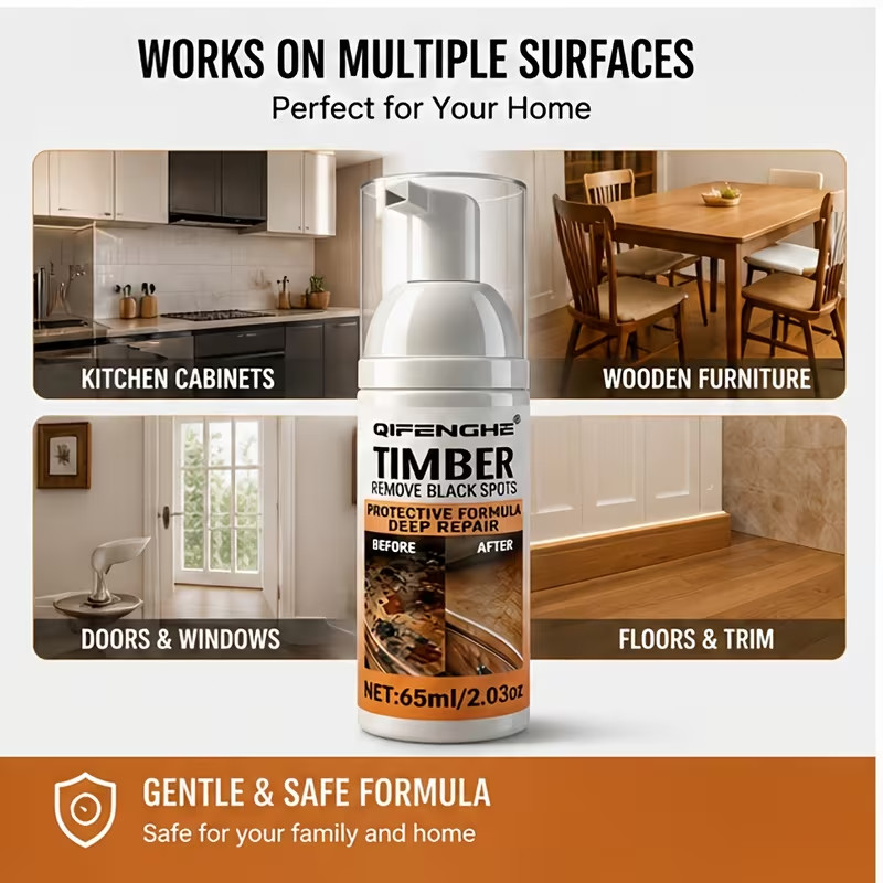 Wood Black Spot Remover Foam Cleaner 65ml for Kitchen Cabinets & Wooden Furnitur