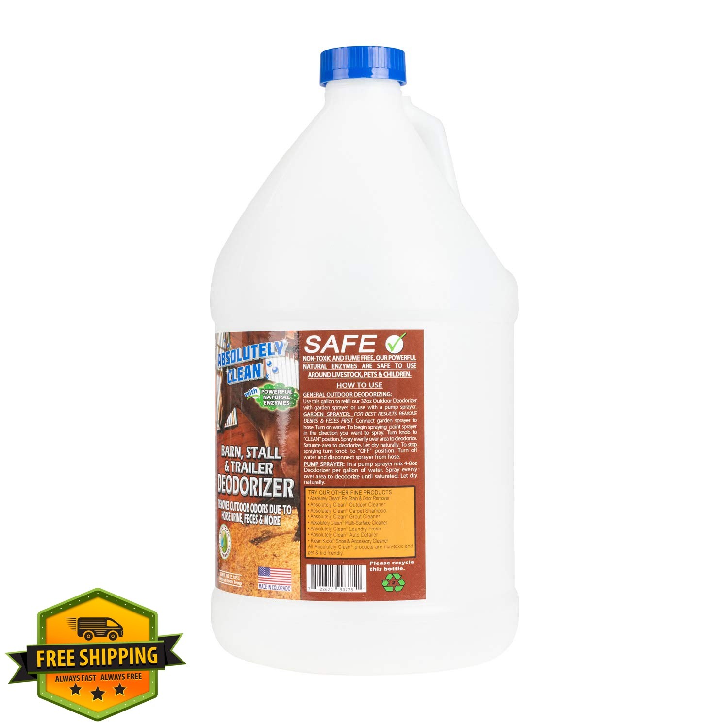 Absolutely Clean barn deodorizer 128oz