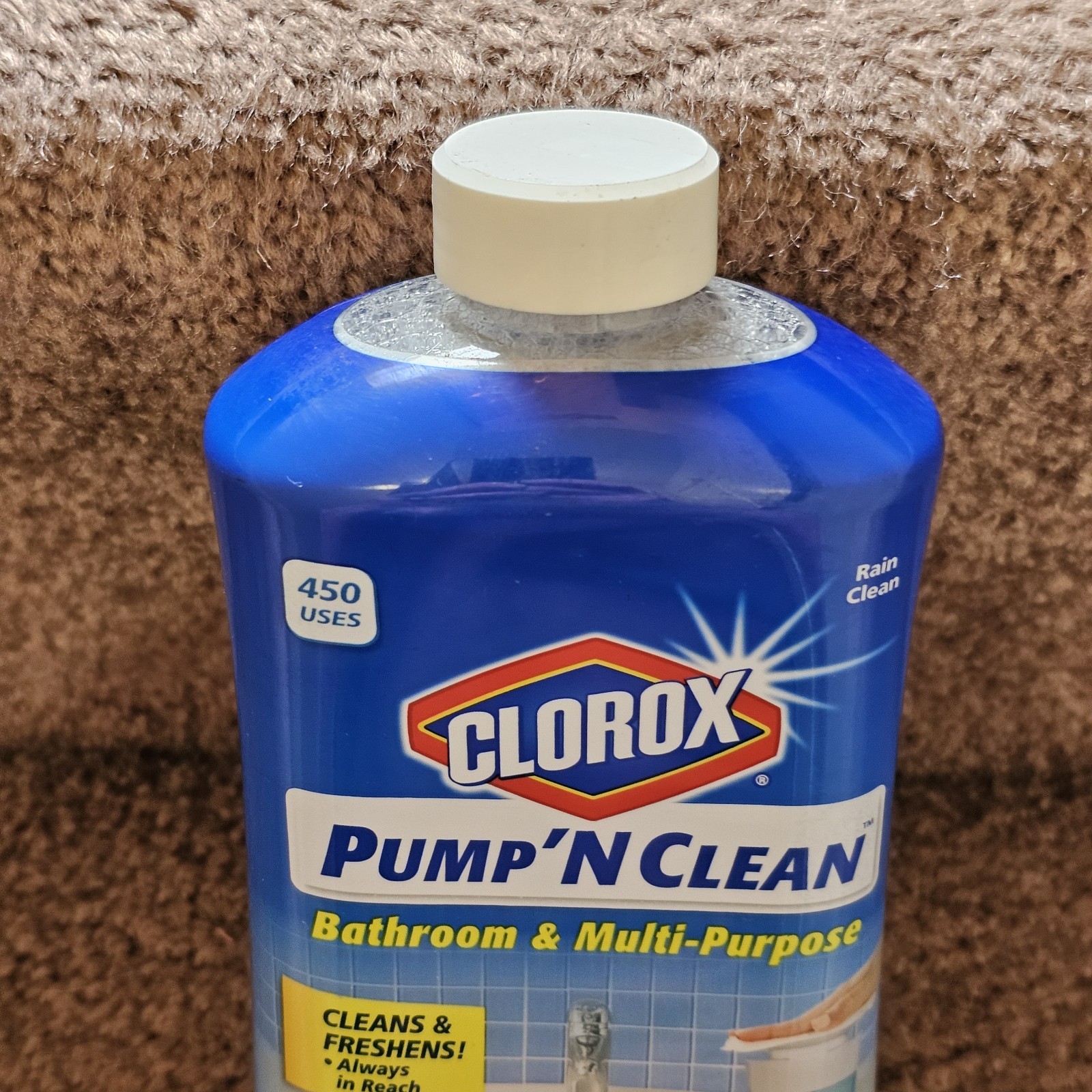 NEW Clorox Pump ’N Clean Bathroom Refill 24 oz Rain Clean Discontinued NOS