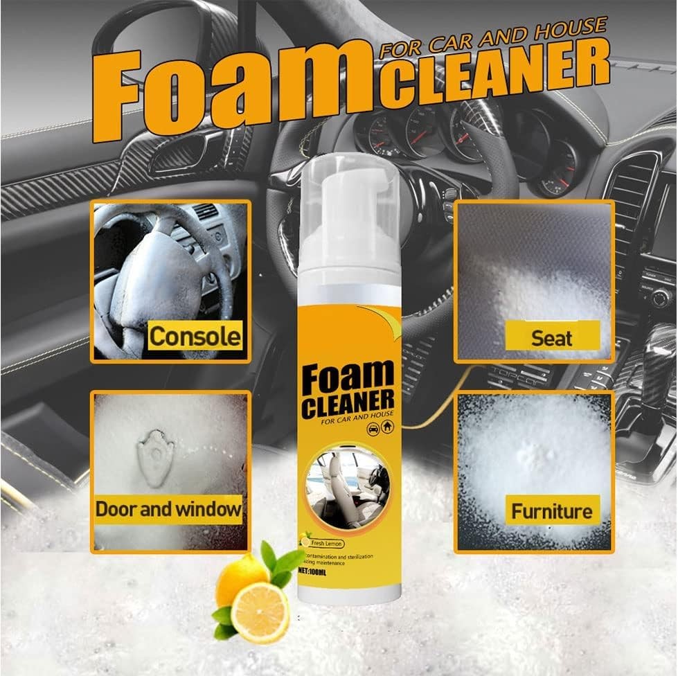 2PCS Foam Cleaner Spray,All-Purpose Household Cleaners for Car Multipurpose