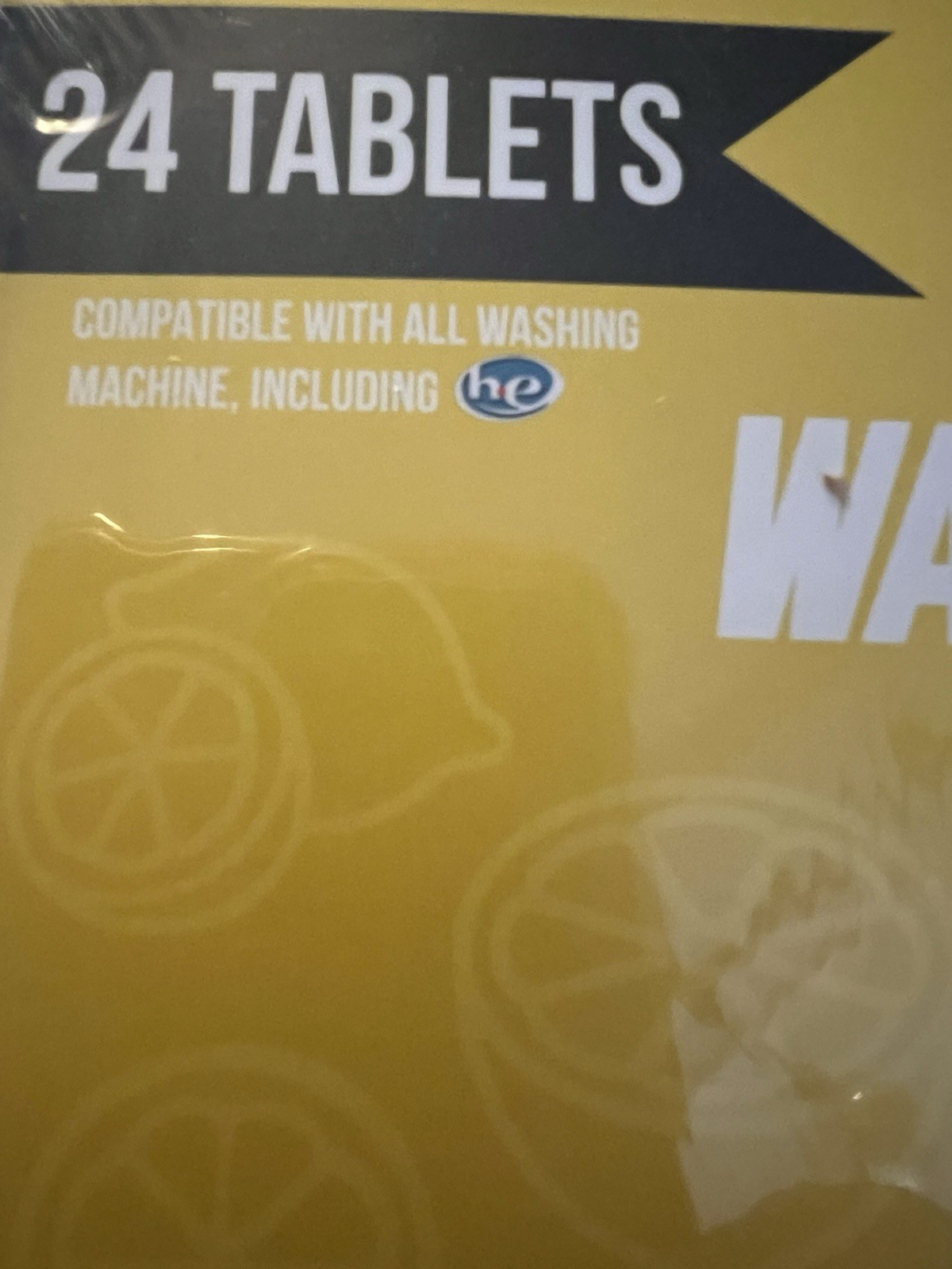 48ct Washing Machine Deep Clean Lemon Scented Tablets / New 2 Packs of 24 = 48ct