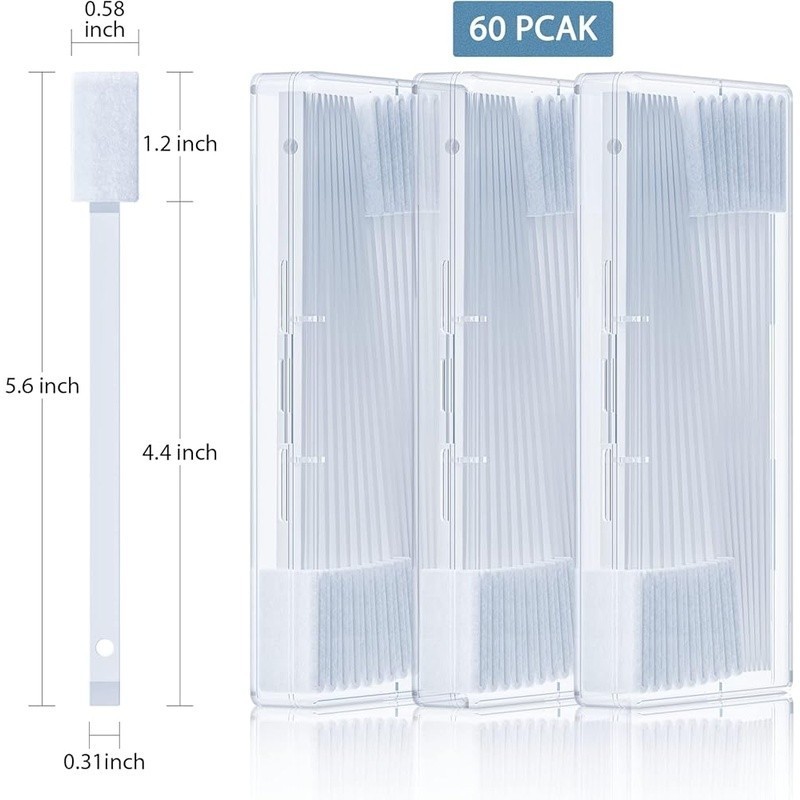 Crevice Cleaning Tool Microfiber Brushes Toilet Kitchen Narrow Gaps 60 Pack New