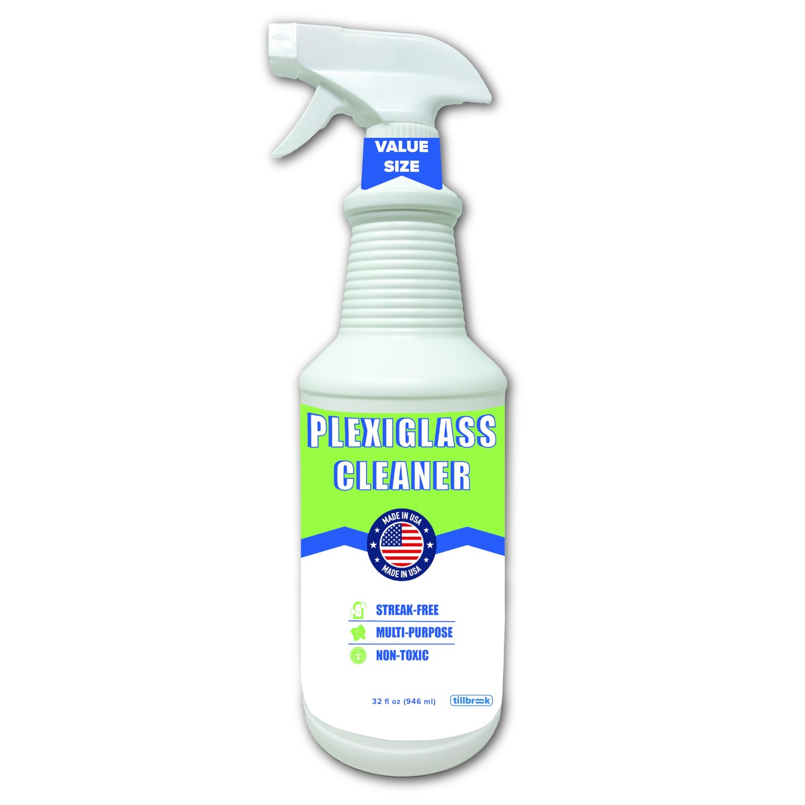 Plexiglass Acrylic Cleaner 32 oz Universal Non-Toxic Spray for Plastic Vinyl