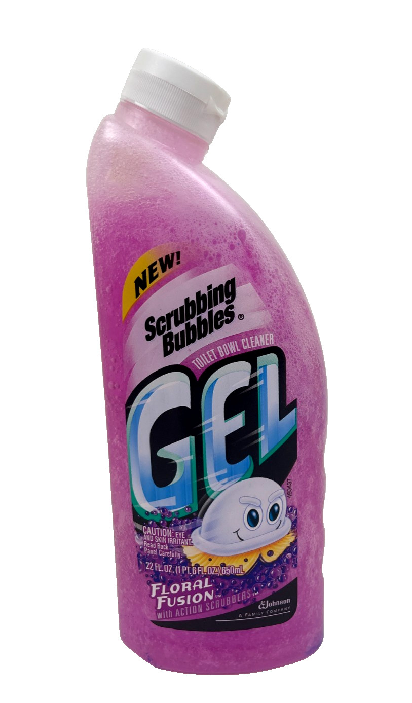 VTG Scrubbing Bubbles Floral Fusion GEL Toilet Cleaner Prop Discontinued NOS