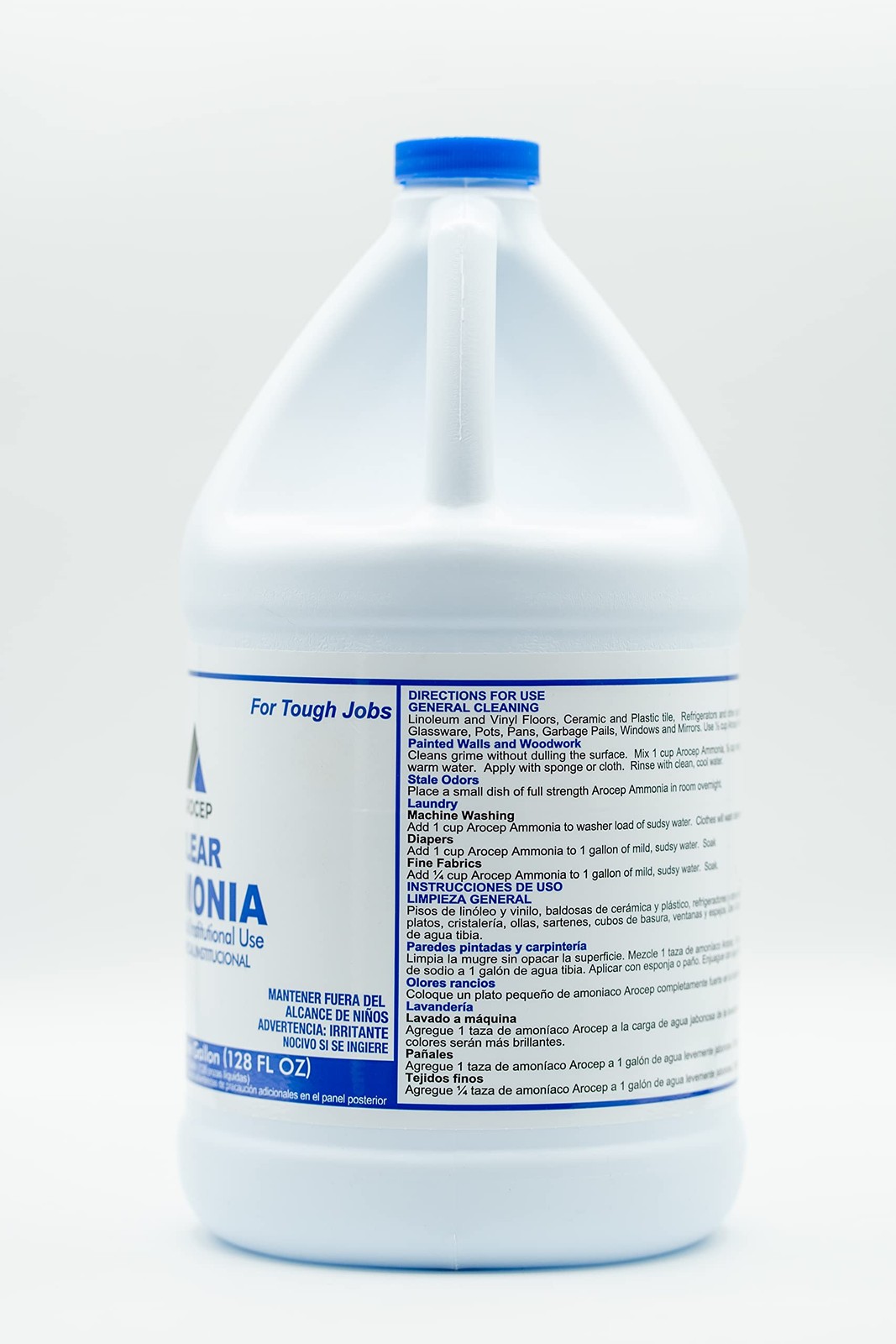 Clear Ammonia Cleaner Liquid, 1 Gallon, Multipurpose, Multi-Surface Cleaning …