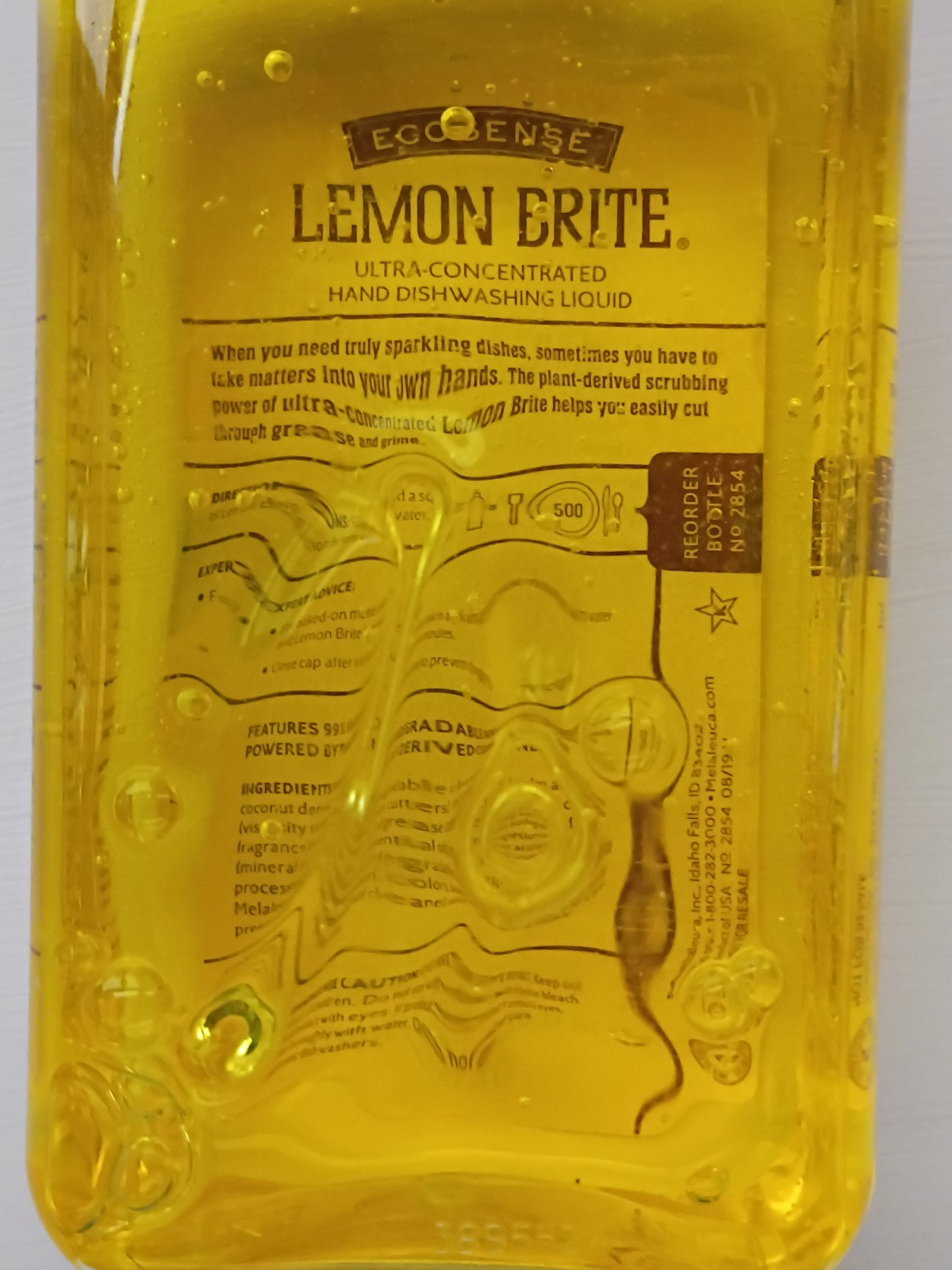 Melaleuca Ecosense Lemon Brite Concentrated Hand Dishwashing Liquid Lemon SEALED