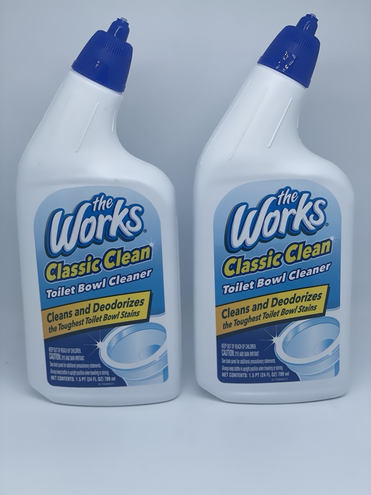 Lot Of 2 Toilet Bowl Cleaner, The Works 24 fl oz Fast Shipping
