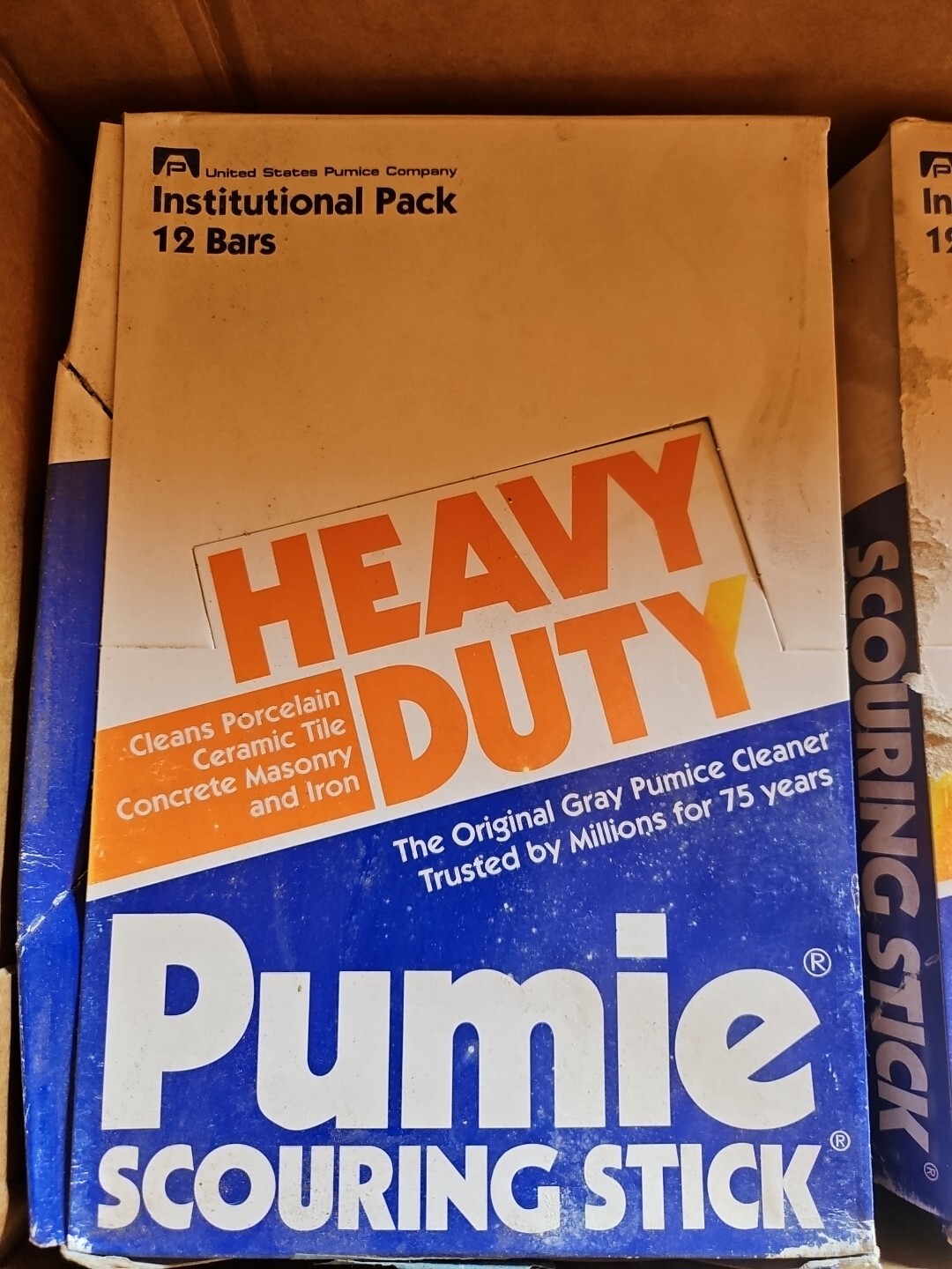 12-Pumie Institutional Pack Scouring Stick 5-3/4 x 1-1/4 × 3/4 in No Box