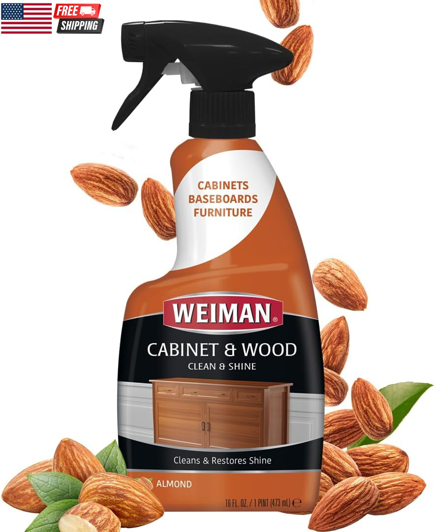 Cabinet and Wood Cleaner, Shine, Clean and Protect Spray – for Wood Cabinets, Fu