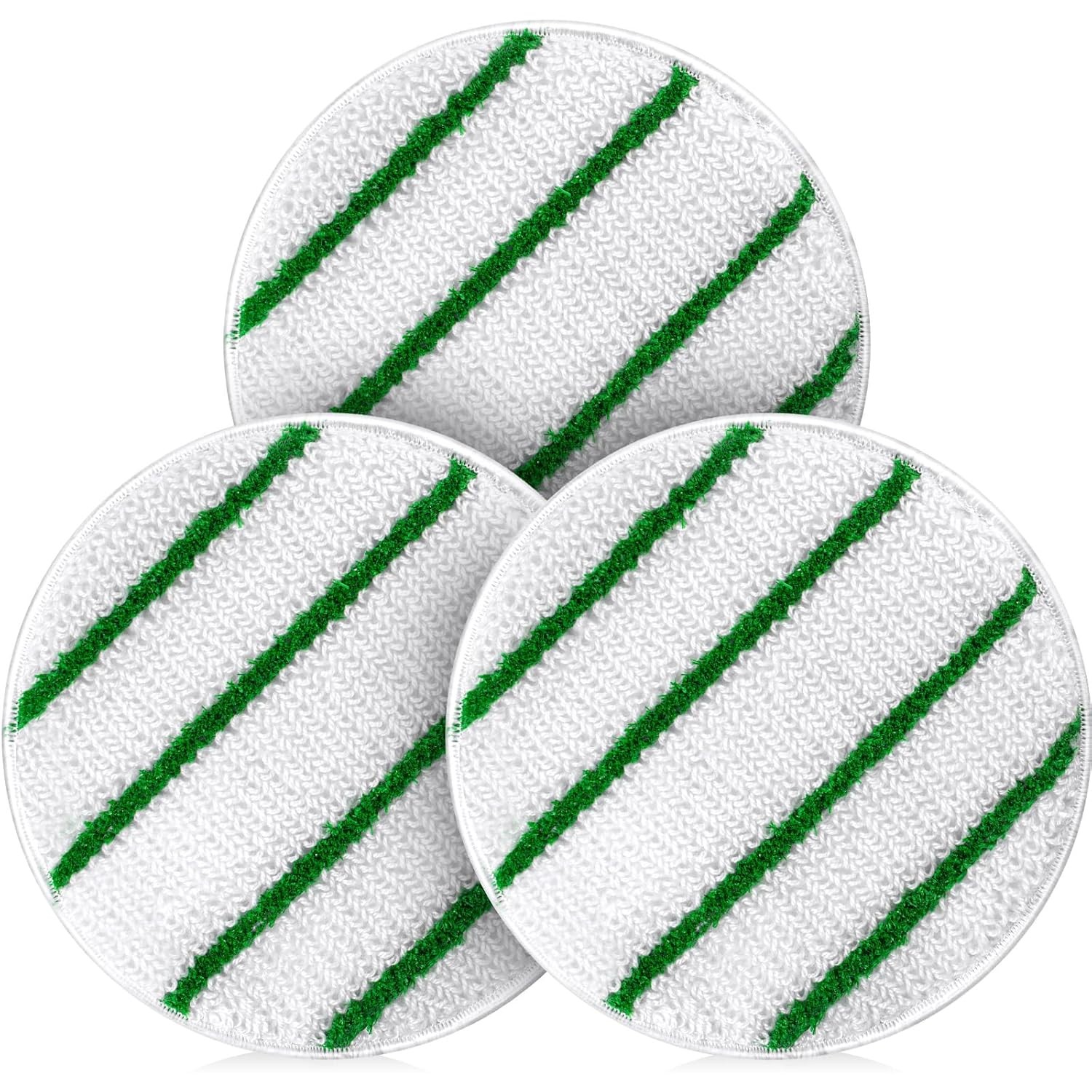 Tioncy 3 Pcs 19 Inches Synthetic Carpet Bonnet Scrubber Brush Carpet Bonnets