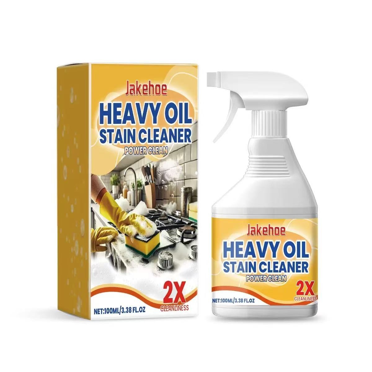 Kitchen Heavy Oil Stain Cleaner Spray Grease Remover for Stove Range Hood