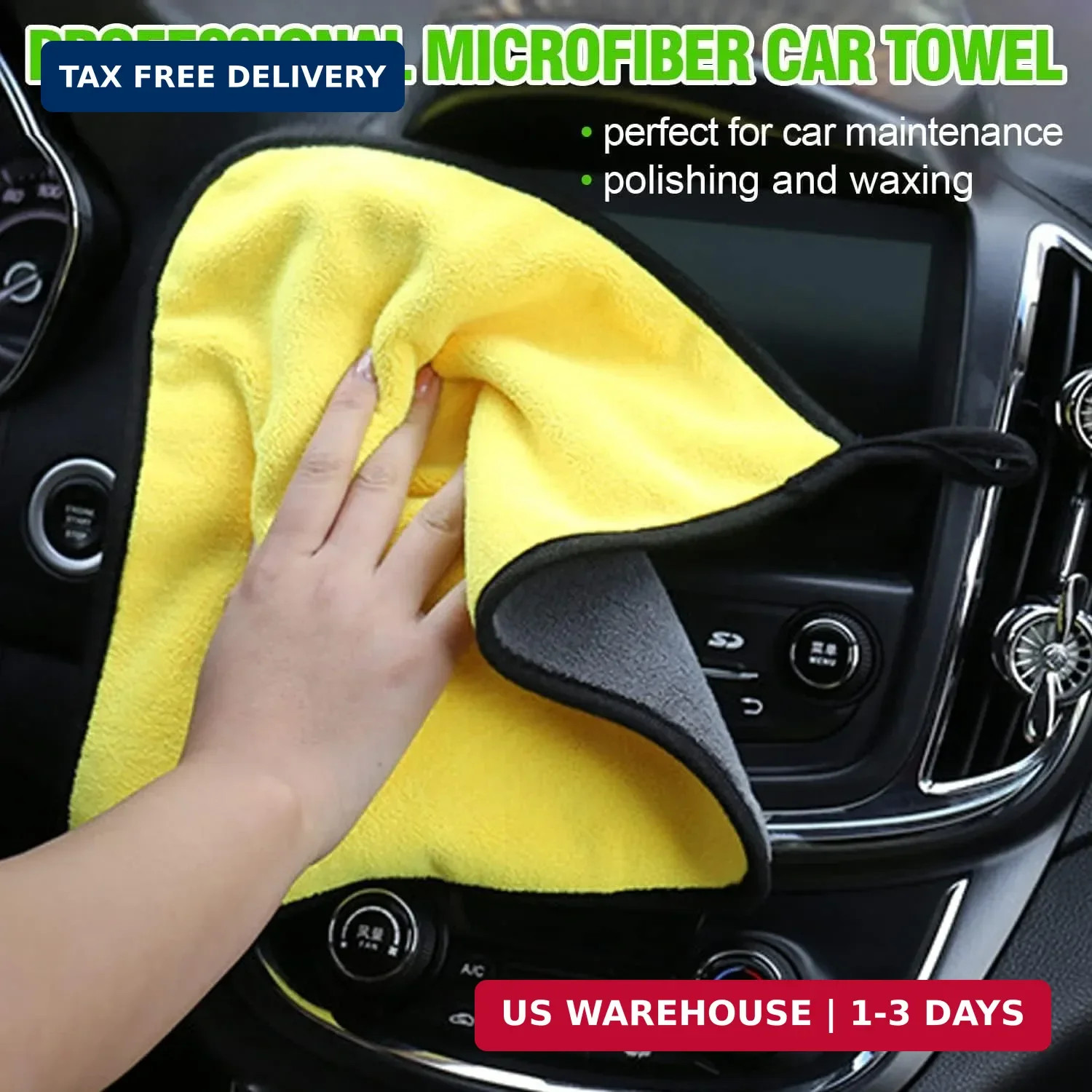 🚗 62” Car Wash Brush with Long Handle Car Wash Mop Mitt Chenille Car Cleaning