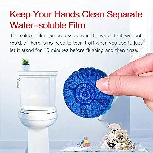 Automatic Toilet Bowl Cleaner Tablets Bathroom Toilet Tank Cleaner,Blue, 18 Pack