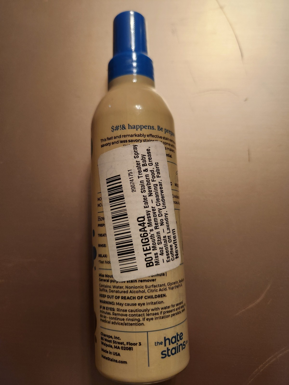 Miss Mouth’s Messy Eater Stain Treater Spray – 4oz Stain Remover – Newborn & …