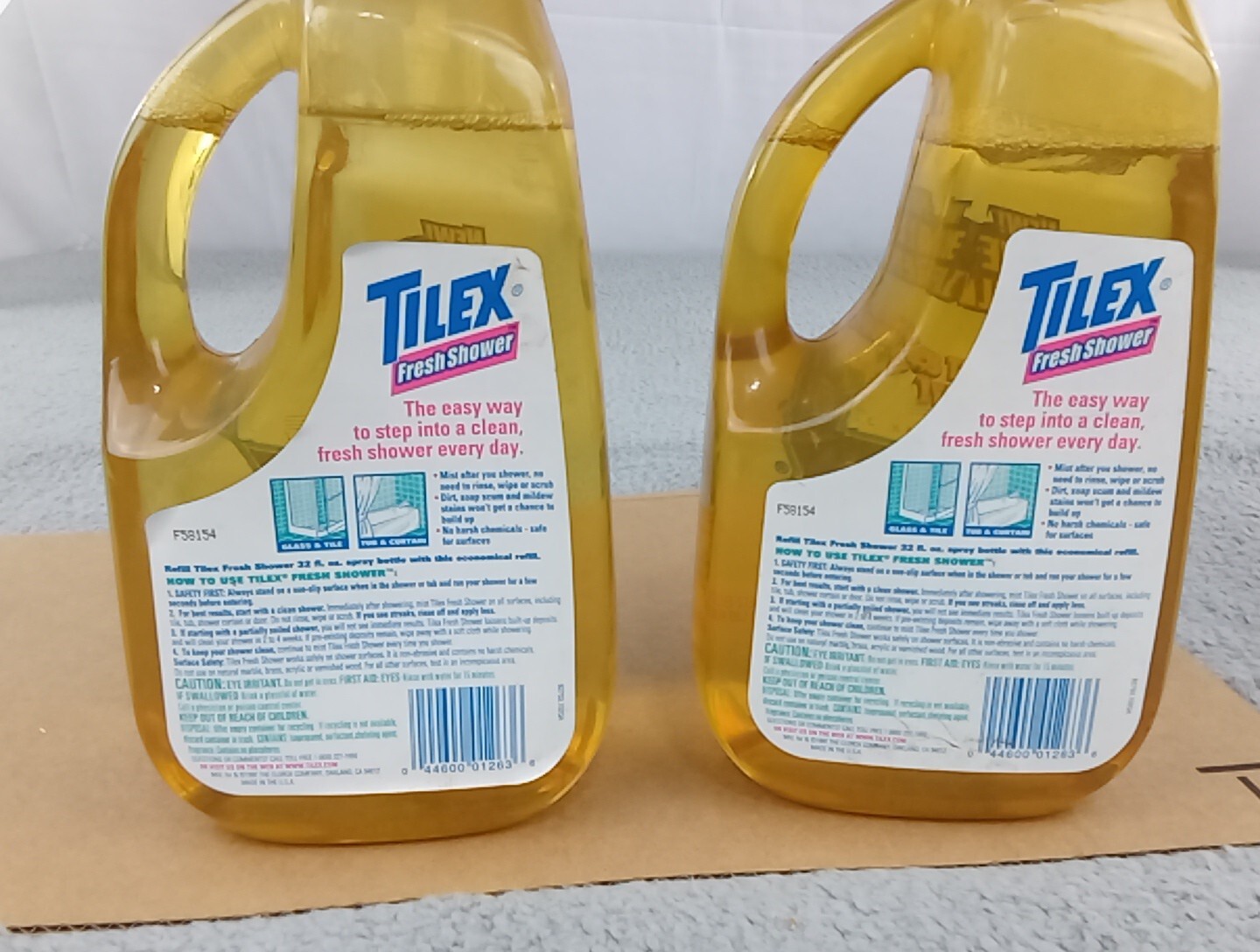 2x Tilex Daily Shower Cleaner Spray Refill 64 oz Bottle Fresh Shower FADED