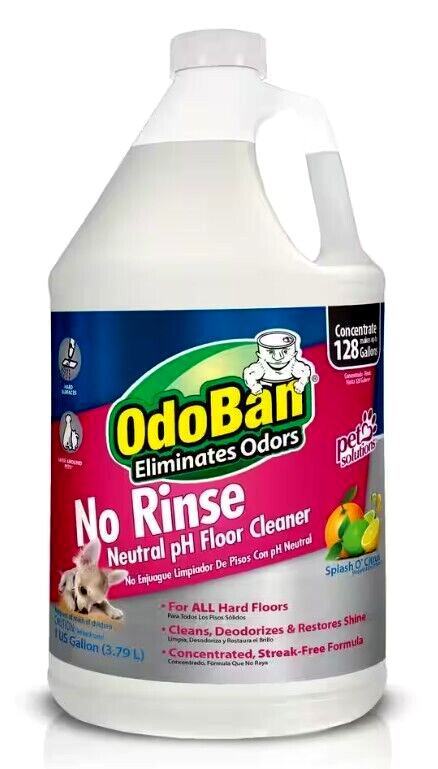 OdoBan No Rinse Neutral pH Floor Cleaner, Concentrate – 1 Gallon