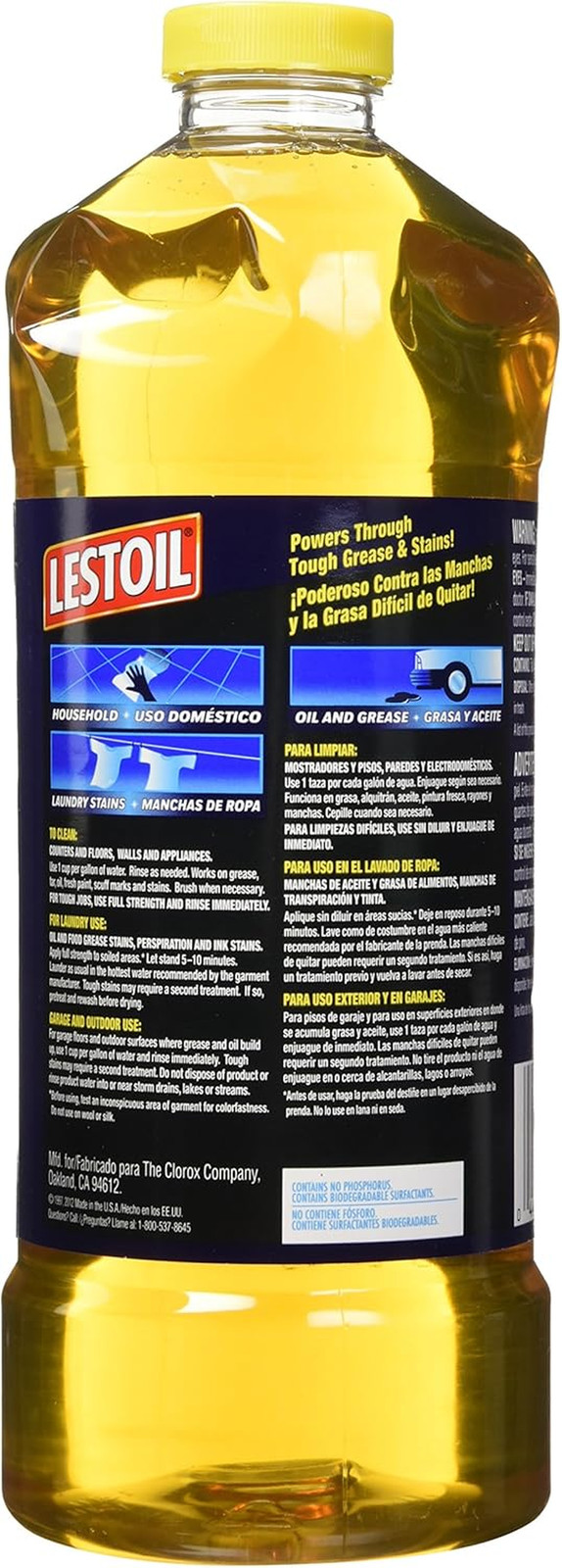 Lestoil Concentrated Heavy Duty Cleaner, 48 Fl Oz (Pack of 2)