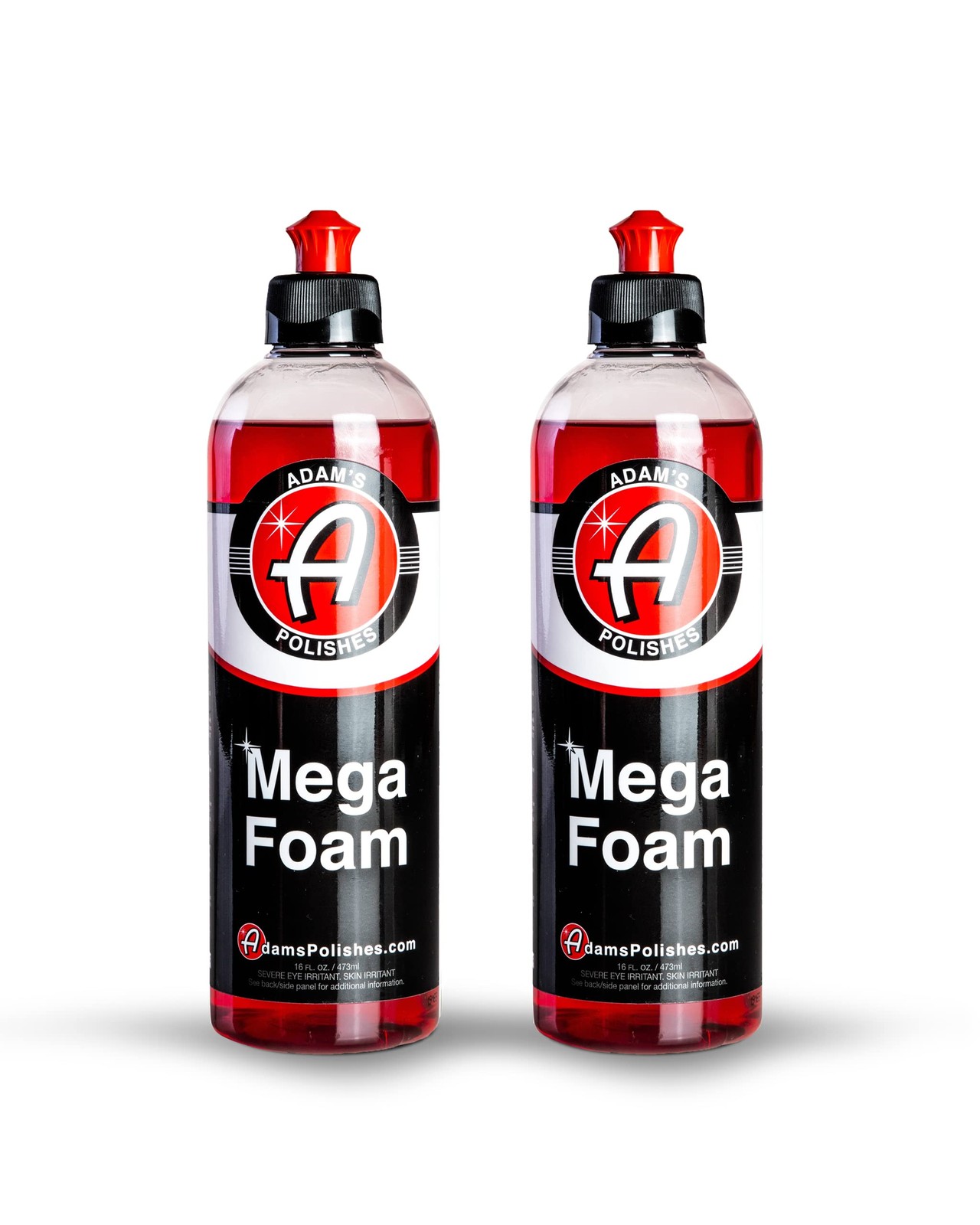 Adam’s Mega Foam 16oz 2-Pack – pH Neutral Car Wash Soap Safe for Wax