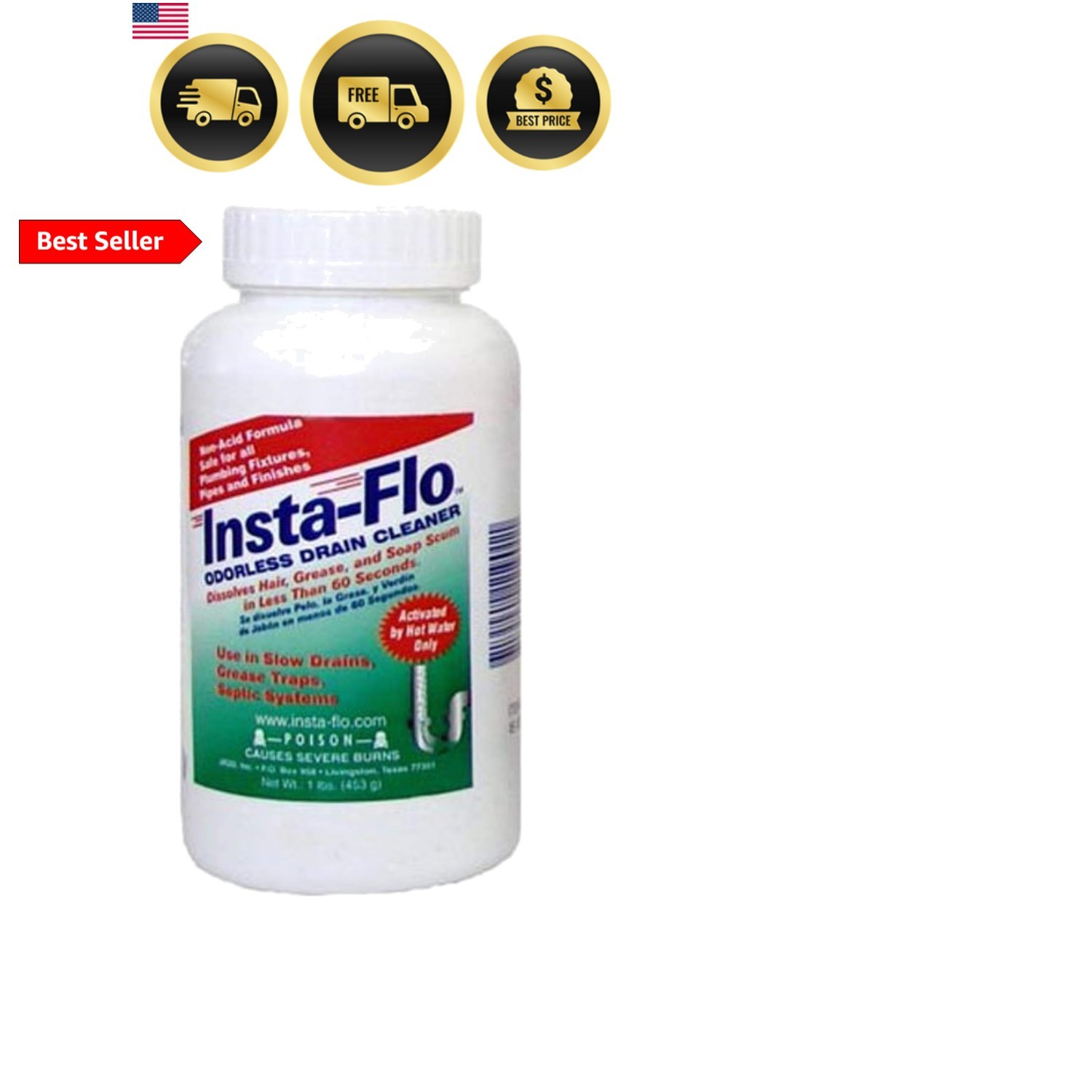 Thrift Marketing IS- 1 LB Insta Drain Cleaner