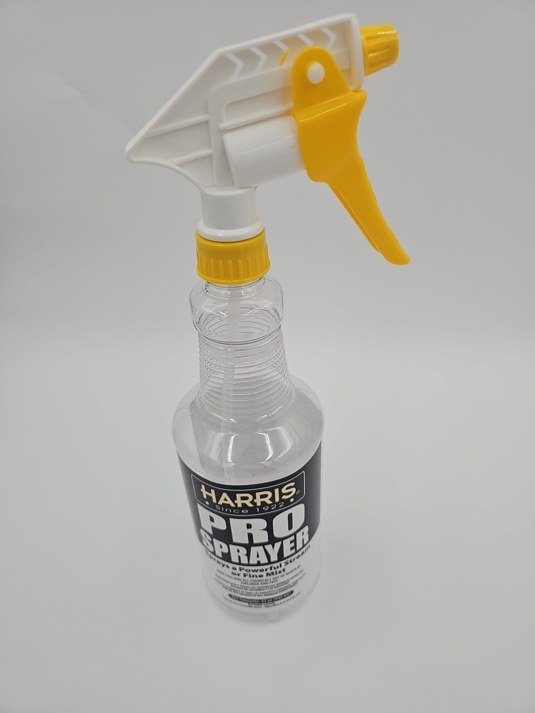 Harris Pro Sprayer/Mister Plastic Clear/White/Yellow Trigger Bottle 32 oz