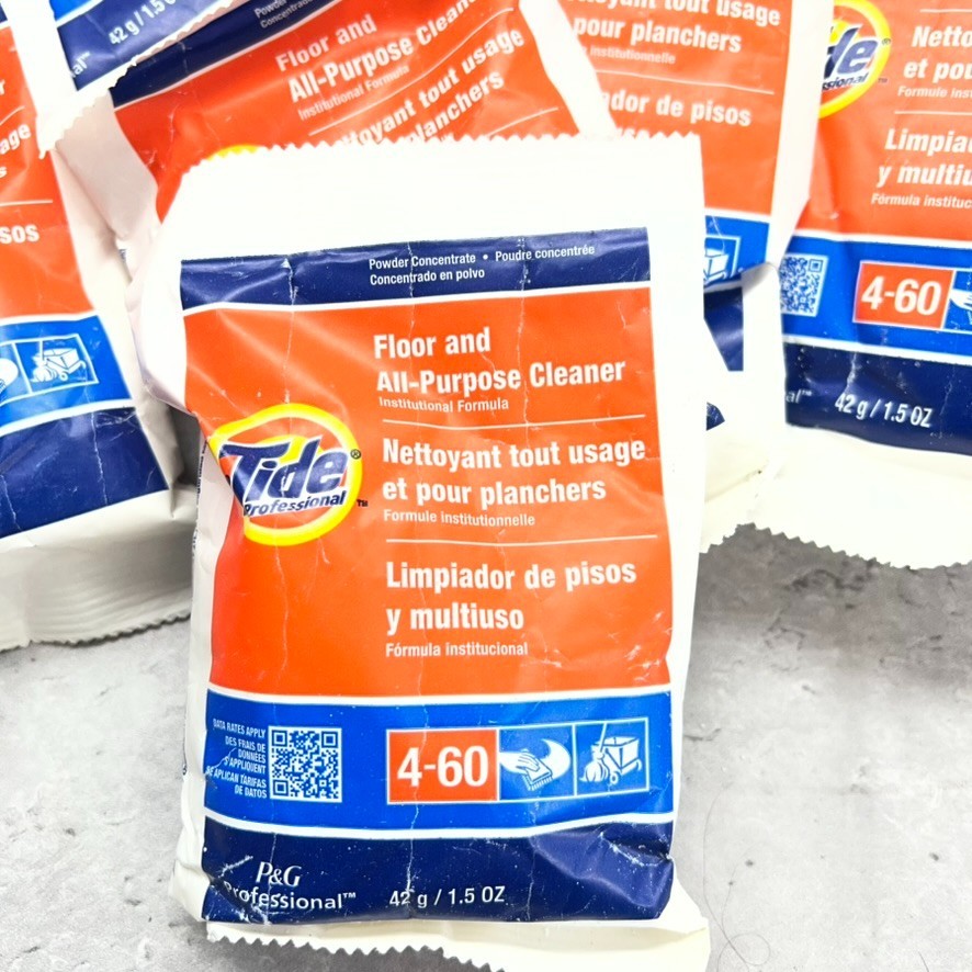 Lot 12 Tide Professional Floor And All-Purpose Cleaner 42g/1.5 Oz New Packs