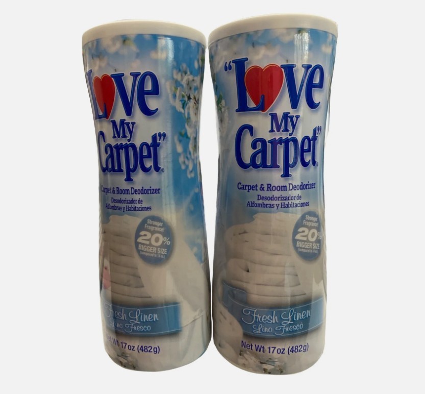 2 PACK Love My Carpet Fresh Linen 17oz ** FREE SHIPPING**