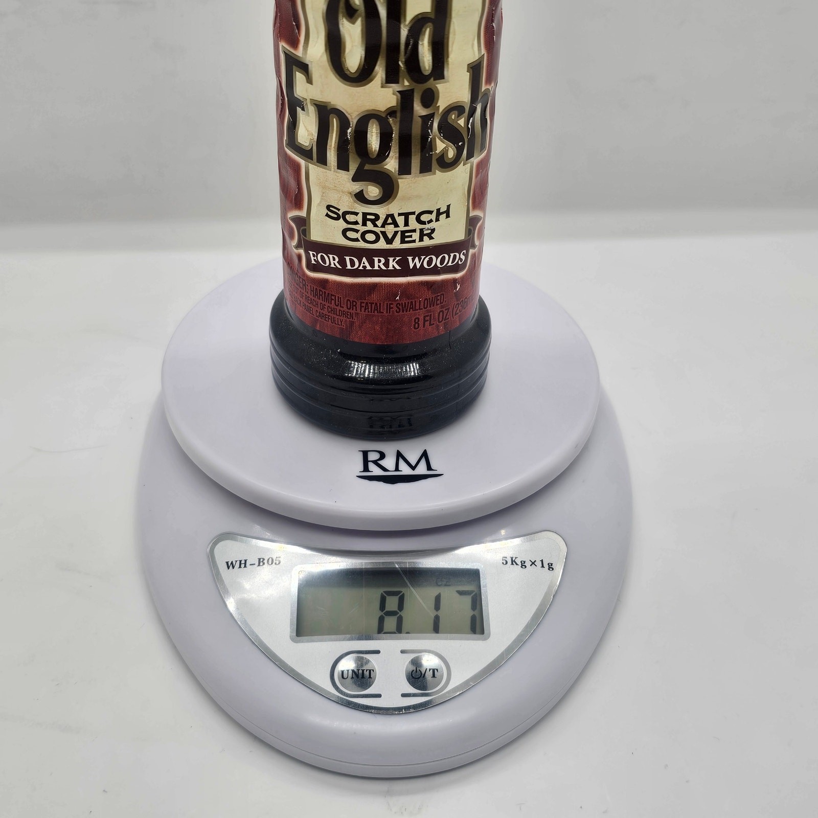 USED Vintage Old English Scratch Cover For Dark Woods, 8oz Bottle