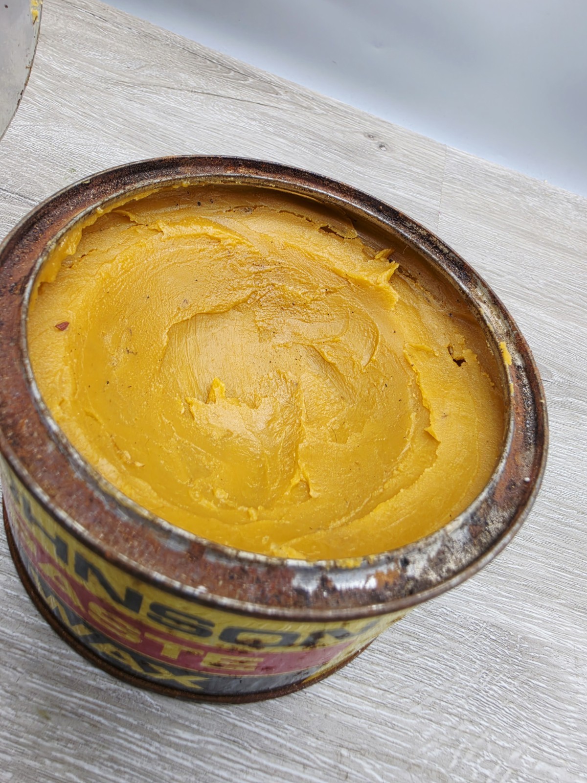 SC Johnson Paste Wax 16 oz Open Can Discontinued USA. 17.4 Oz Weight!!