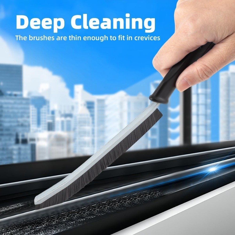 Hard Bristle Crevice Cleaning Brush Scrub Brush for Kitchen Sink Grout Corner