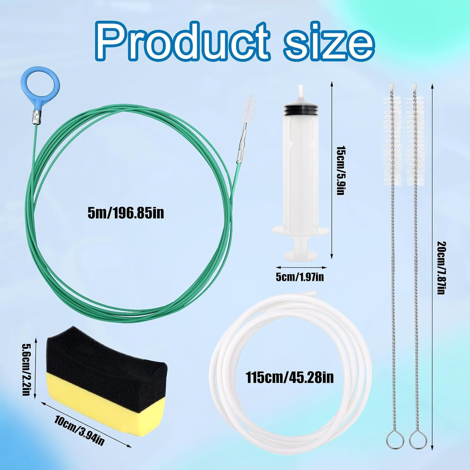 Car Sunroof Drain Cleaning Tool, Extra Long Flexible Wire Cleaner Unclogger with