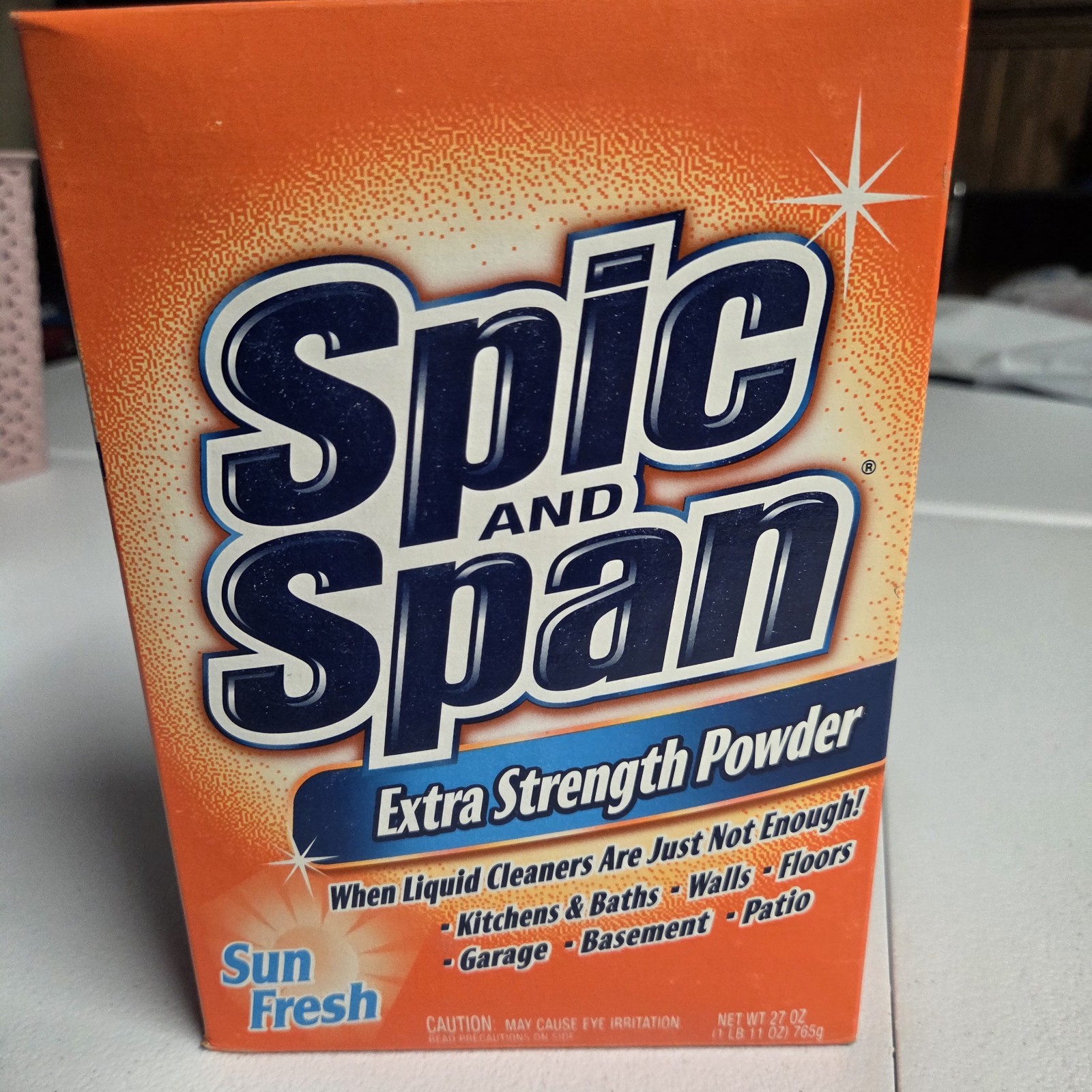 Spic and Span Extra Strength Powder Sun Fresh New 27 Oz