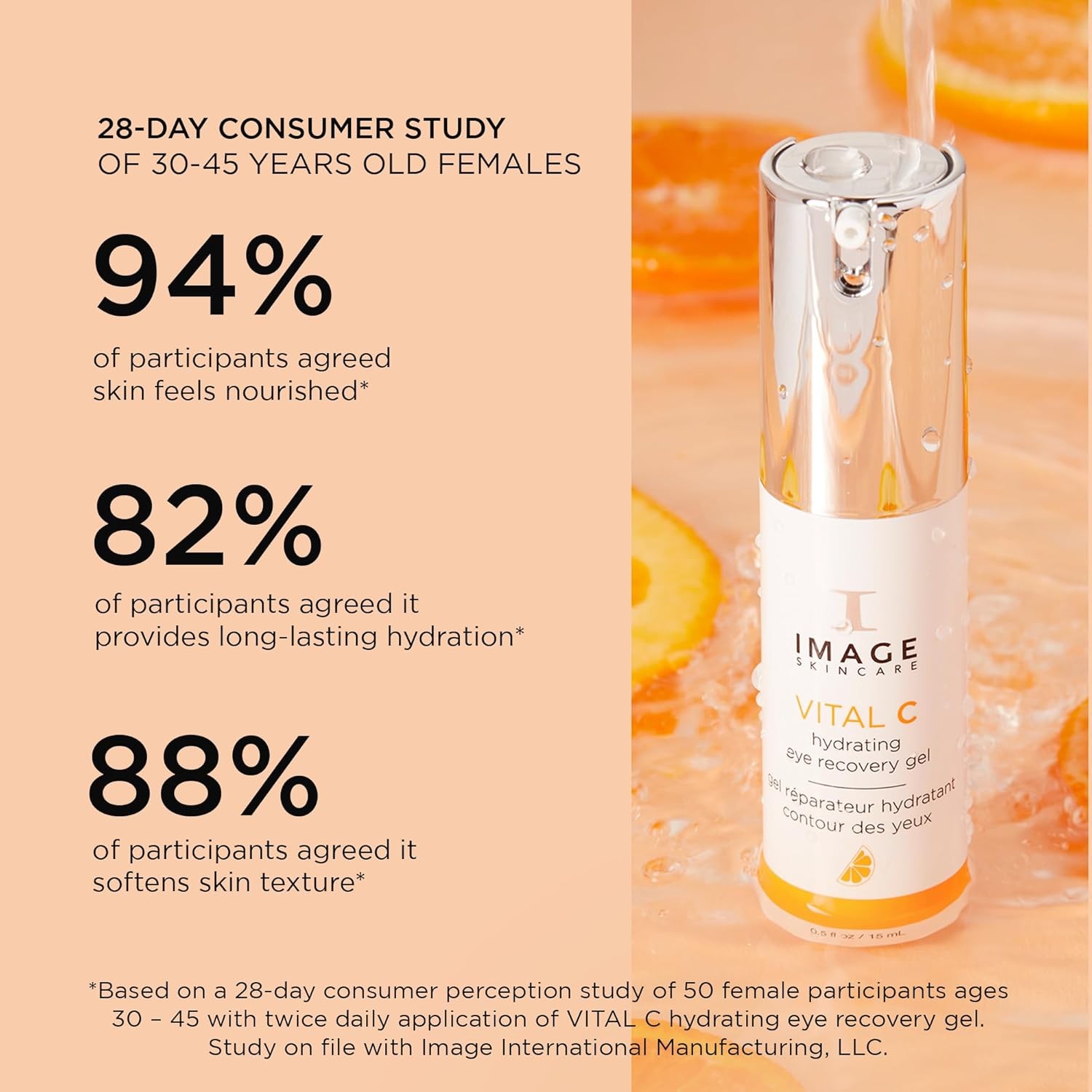IMAGE Skincare, VITAL C Hydrating Eye Recovery Gel, With Vitamin C and Peptide