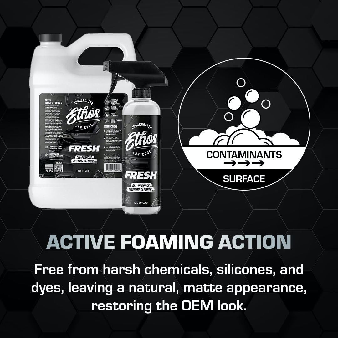 Ethos FRESH – All Purpose Interior Cleaner Car Detailing Kit, Detailing Spray…