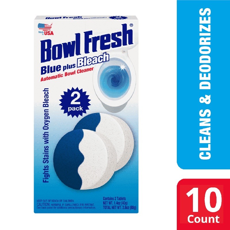 Automatic Toilet Bowl Cleaner Tablets 10 Pack Bleach Freshener Stain Remover New