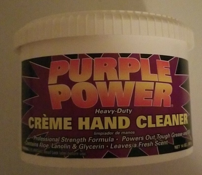 PURPLE POWER Heavy Duty Creme Hand Cleaner 14 oz Tub Power Out Grease and Oil