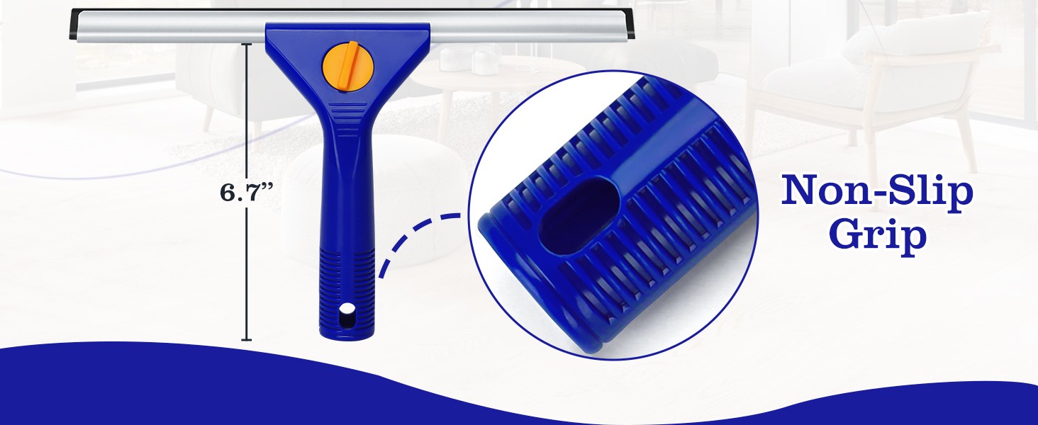18-Inch Window Squeegee Professional with 12-INCH Chanel Squeegee for Shower
