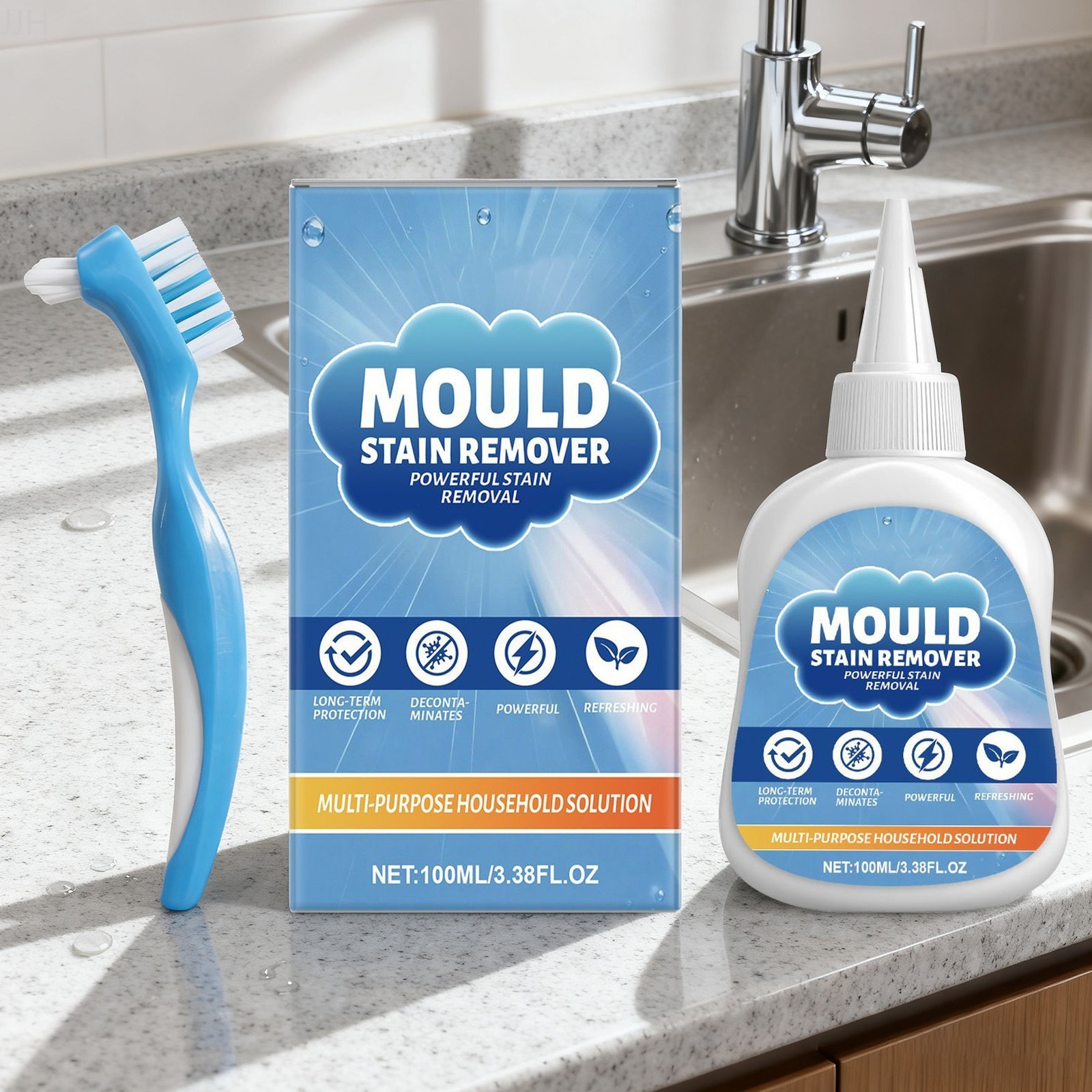 &Mold Stain Cleaning Gel 3.88oz Bathroom Washing Machine Deep Cleaning Descaler