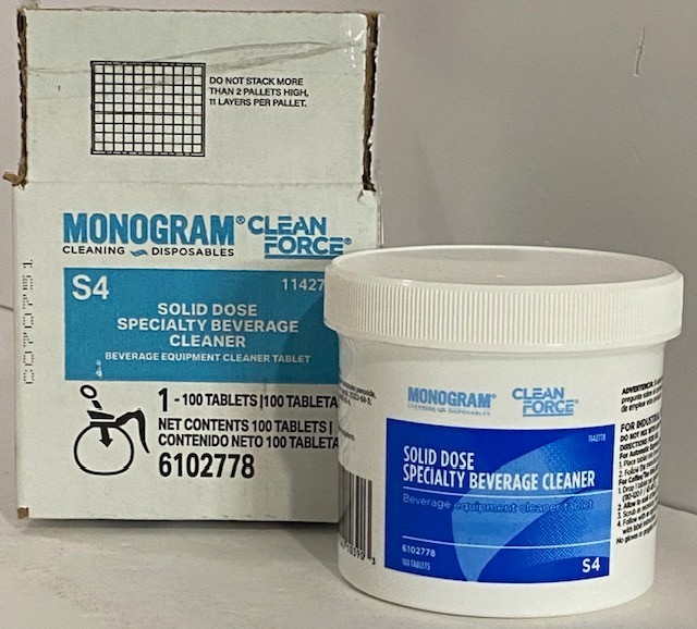 Monogram Clean Force Solid Dose Specialty Beverage Cleaner – 100 Tablets 6102778
