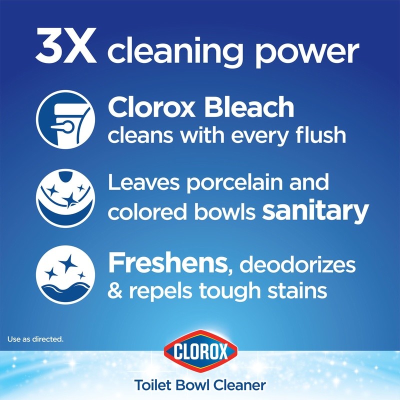 Ultra Clean Toilet Bowl Cleaner Tablets Bleach Deodorizer 2 Count Rain Scent New