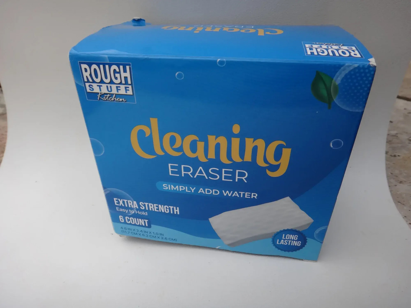 Rough Stuff Kitchen Cleaning Eraser 6 Count Extra Strength White 2 Boxes
