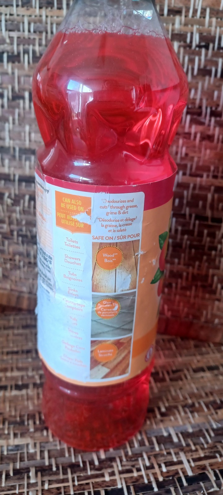 Pine-Sol Mandarin Sunrise Multi-Surface Cleaner 24 Oz Label Is Damaged