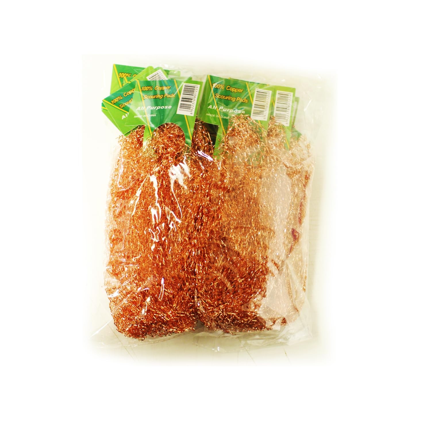 Copper Scouring Pad, Scrubbing Scour Pads 10 Pcs/Pack, Pure Copper, 13g / Pc